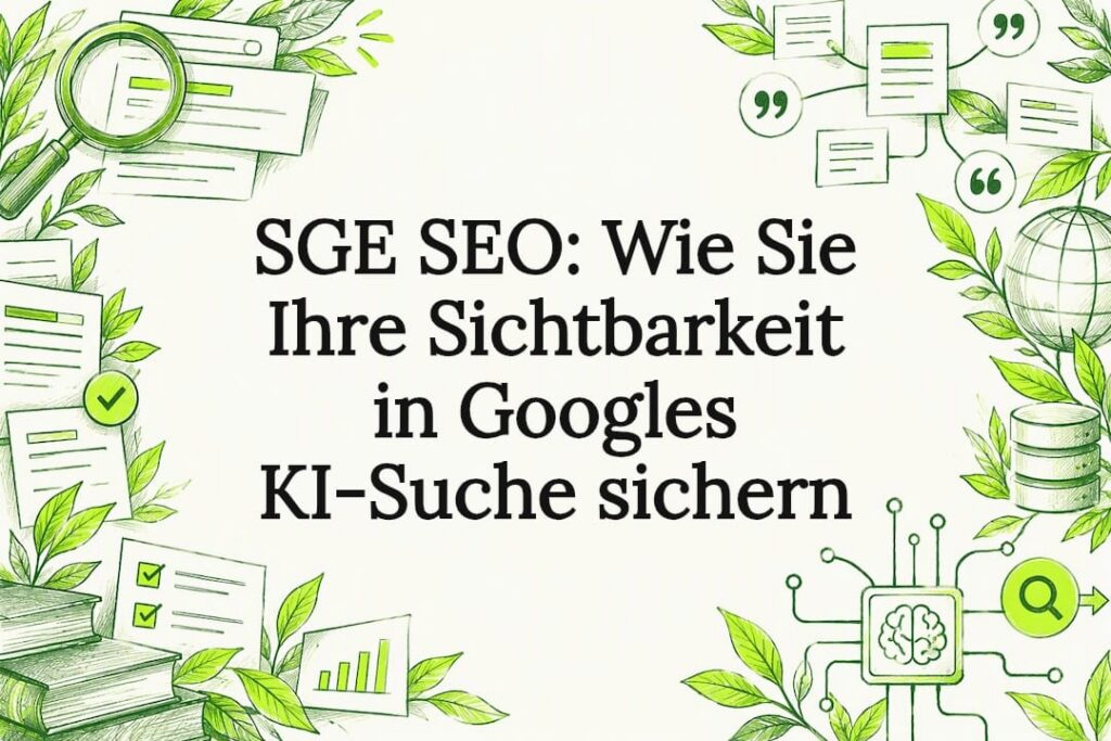 Titelkarte zu SGE und der KI-Suche von Google