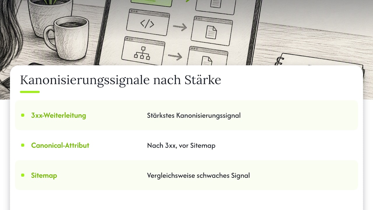 Welche Signale hat Priorität? Die technische Hierarchie der Kanonisierung — overview diagram