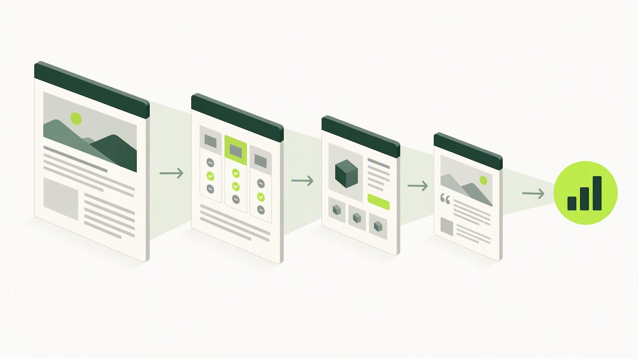 Content-Seiten entlang der Customer Journey